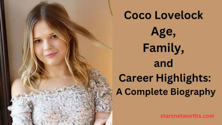 Coco Lovelock Age, Family, and Career Highlights